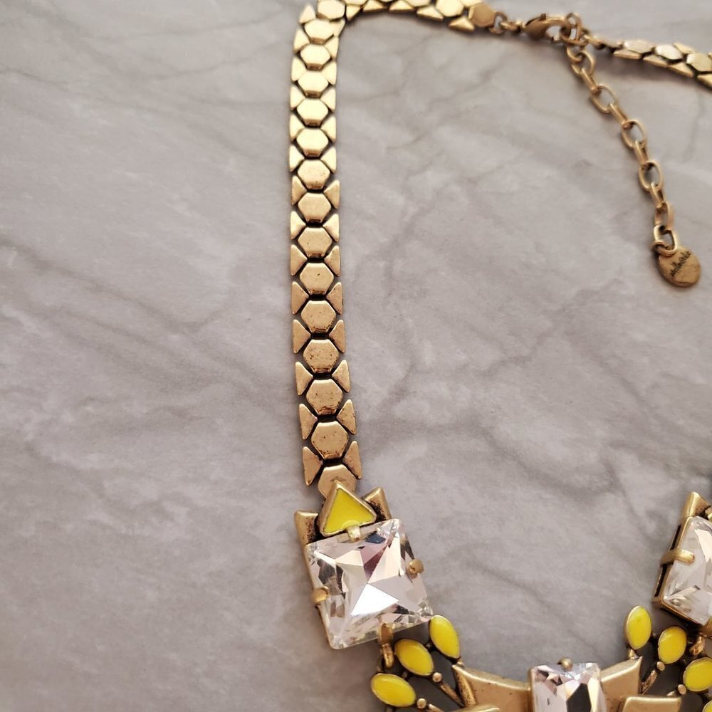 🌞 Stella and Dot Rhinestones Crystals Cluster Norah Statement Necklace 🌞 - Picture 9 of 16